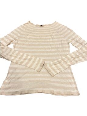 Armani collezioni viscose blend striped sweater Lightweight Coastal Summer